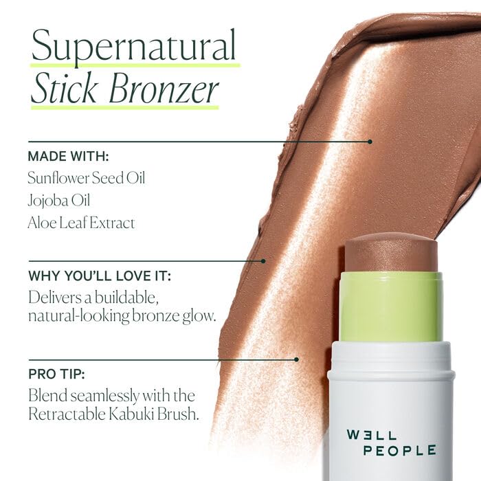 Well People Supernatural Stick Bronzer, Multi-use Hydrating Bronzer Stick For Glowing Skin, Hydrating Formula, Vegan & Cruelty-free, Golden Bronze - TrustMedUSA