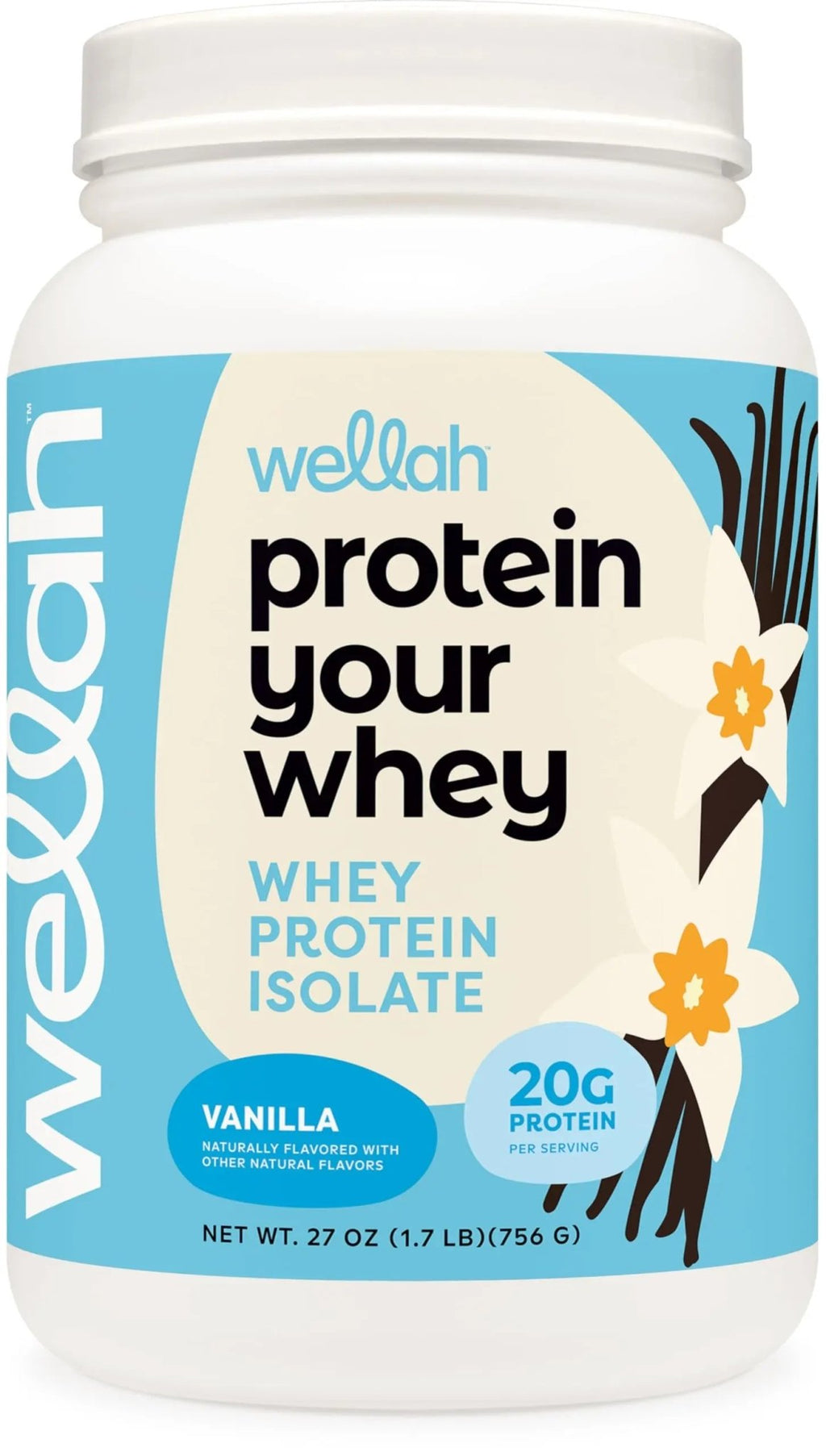 Wellah Your Whey (30 Servings, Vanilla) - Whey Protein Isolate Protein - TrustMedUSA