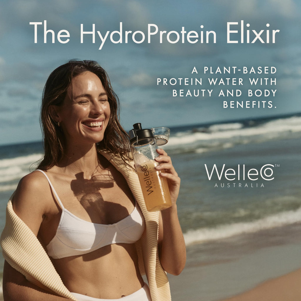 WelleCo HydroProtein Elixir, Potassium Electrolyte Powder with 15g Vegan Protein for Energy, Healthy Hair, Skin & Nails, Easy to Digest Powdered Electrolytes, Passionfruit, 9.5oz Jar - TrustMedUSA