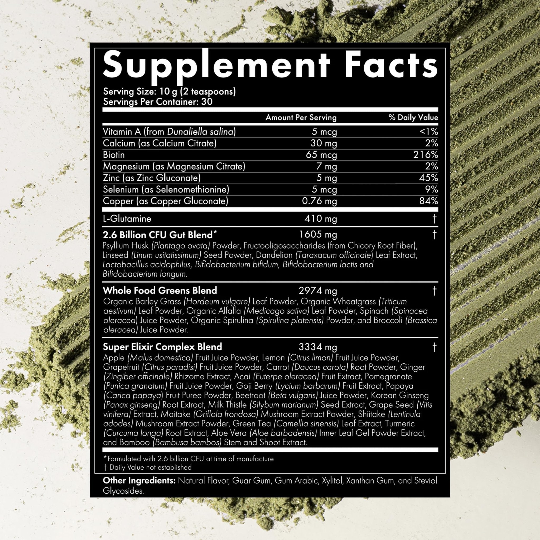WelleCo The Super Elixir Daily Greens Powder, Probiotic Drink Mix with Whole Foods, Gluten Free, Vegan Gut Health Powder, Energy, Immunity, Healthy Skin, Hair & Nails (300g, Lemon Ginger) - TrustMedUSA