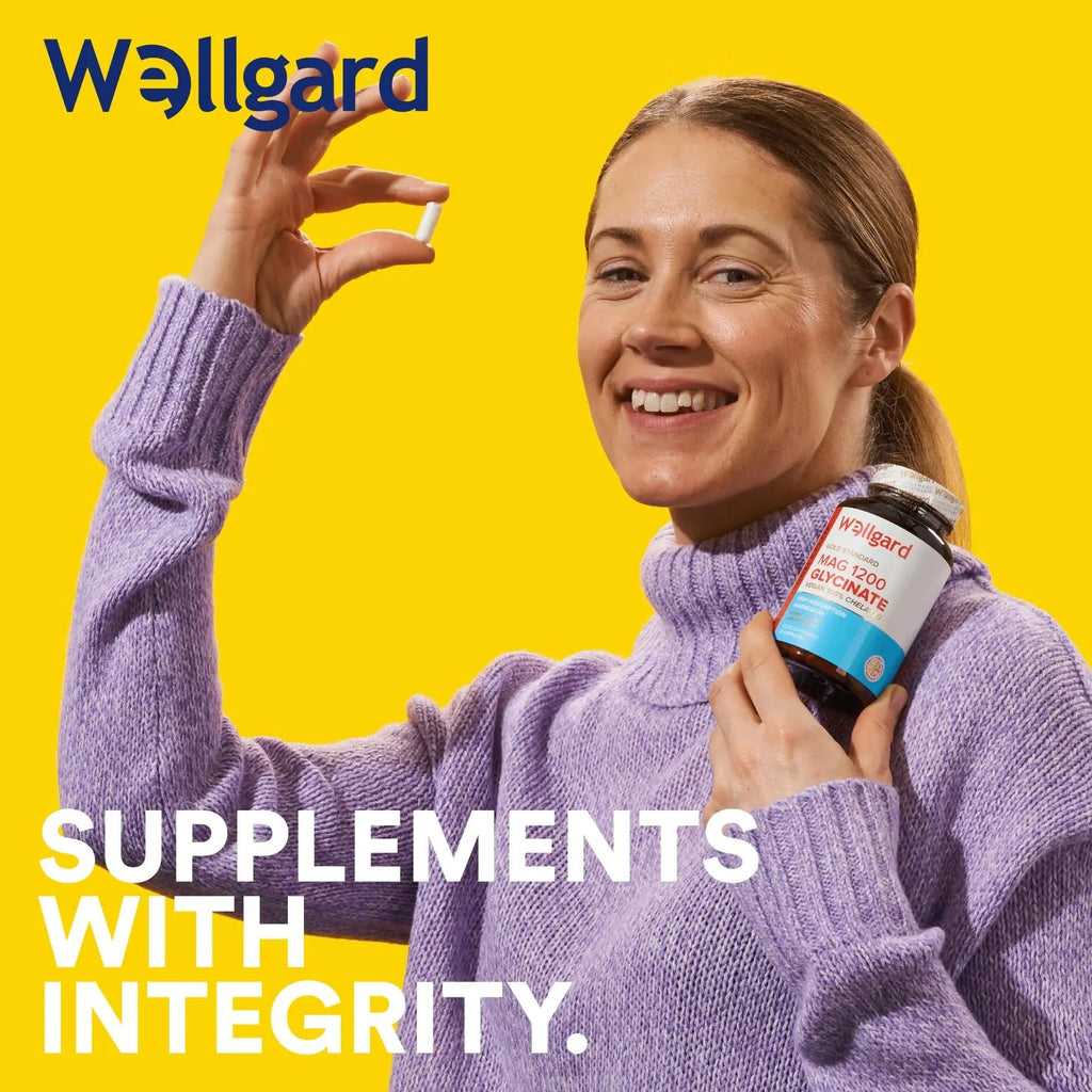 Wellgard Magnesium Glycinate, Mag 1200, High Strength Magnesium Bisglycinate - TrustMedUSA