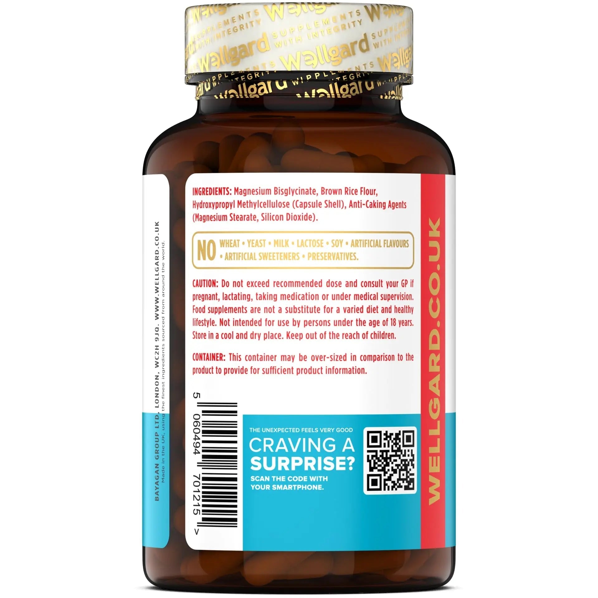 Wellgard Magnesium Glycinate, Mag 1200, High Strength Magnesium Bisglycinate - TrustMedUSA