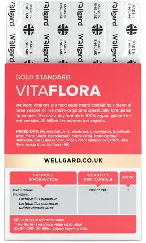 Wellgard Vitaflora Probiotics for Women - Scientifically Proven Bio Cultures for Women’s - TrustMedUSA