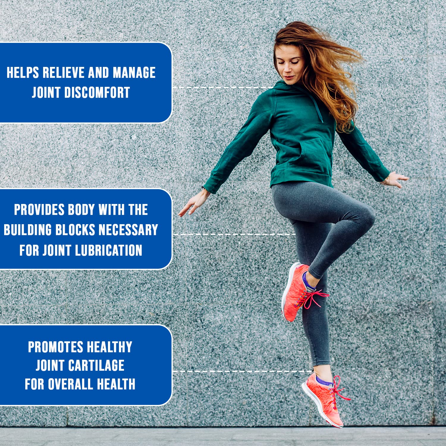 Wellgenix Osteogenix Advanced Joint Flex Formula (90 Ct) - Knee Supplement with Collagen II, Glucosamine, Chondroitin, MSM & HLA - Lubrication & Discomfort Support Tablets for Men & Women - TrustMedUSA