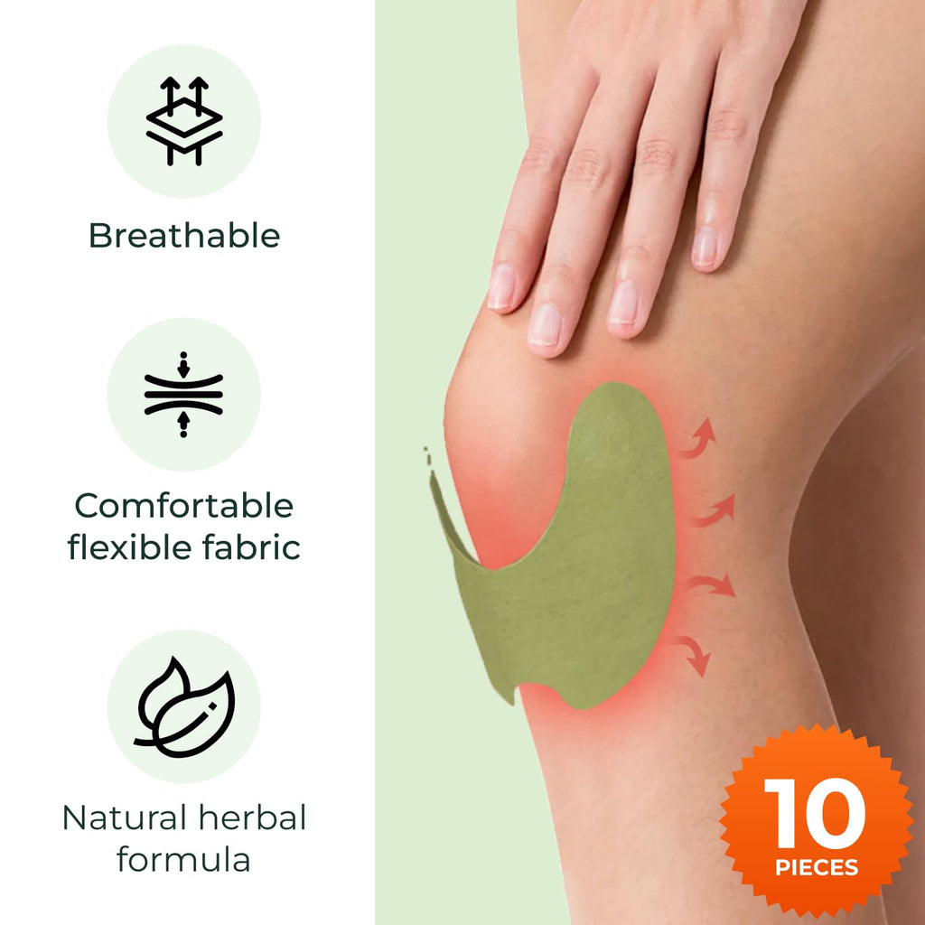 Wellnee Knee & Joint Wellness Bundle – Herbal Patches (10 pcs) & Support Capsules (90 servings) - TrustMedUSA