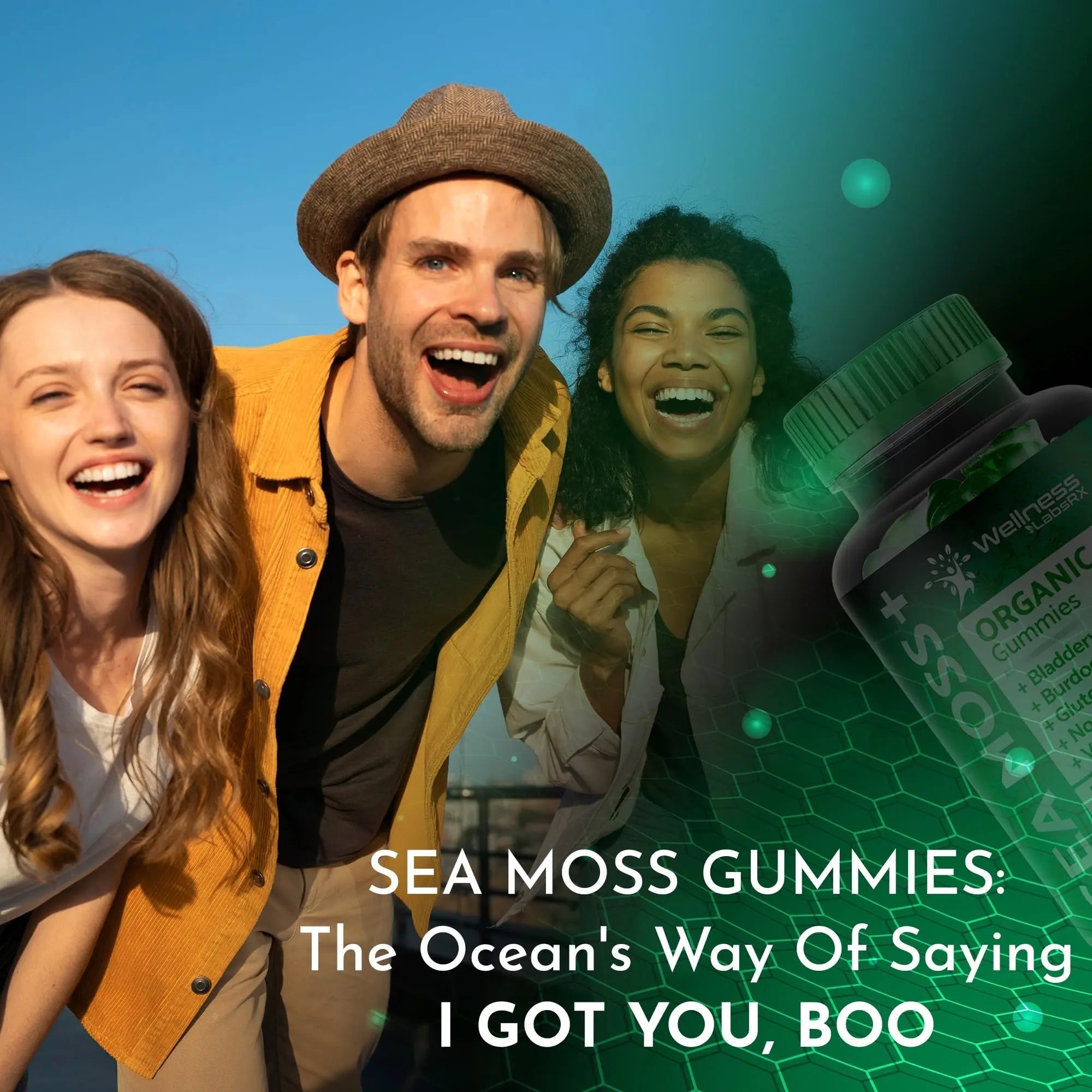 WELLNESS LABSRX Sea Moss Gummies, 3200mg Organic Seamoss, Irish Sea Moss - TrustMedUSA
