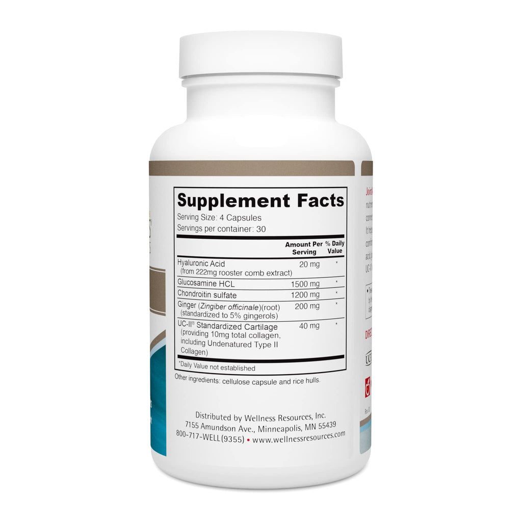 Wellness Resources JointAll - Joint Support Supplement with Natural Hyaluronic Acid, UC-II Collagen, Glucosamine, Chondroitin for Joint Strength and Comfort (120 Capsules) … - TrustMedUSA