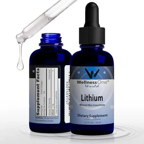 WellnessOne Liquid Lithium Supplements - Ionic Lithium Supplement Liquid - TrustMedUSA
