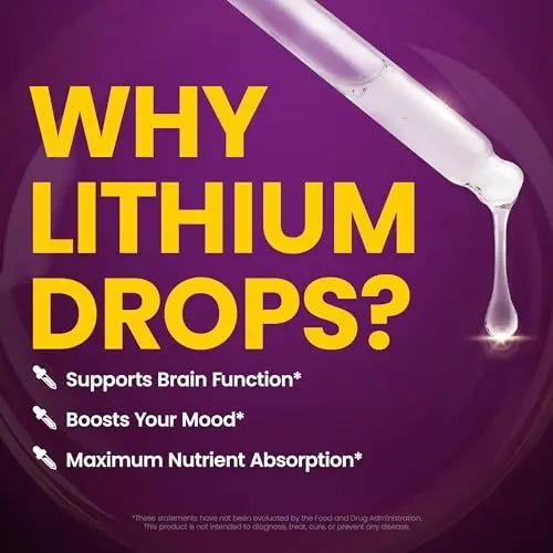 WellnessOne Liquid Lithium Supplements - Ionic Lithium Supplement Liquid - TrustMedUSA