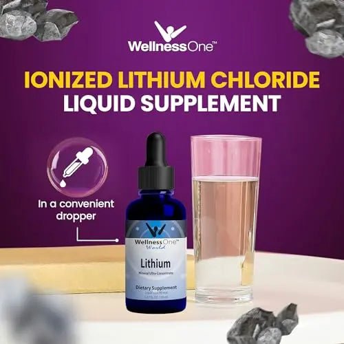 WellnessOne Liquid Lithium Supplements - Ionic Lithium Supplement Liquid - TrustMedUSA