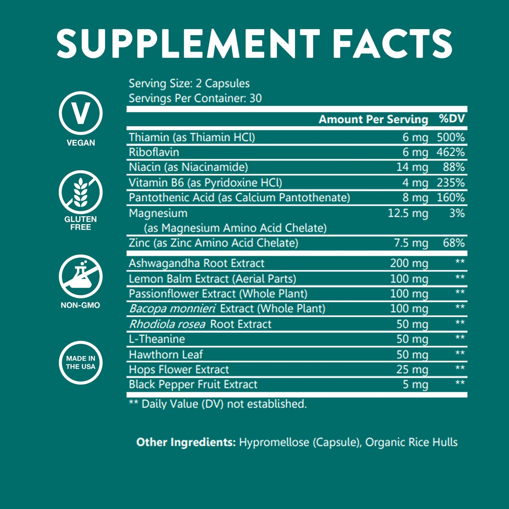 WellPath Zen Stress Relief Supplement + Mood Support | Calm, Stress & Energy Support | Ashwagandha Root, Rhodiola Rosea, L-Theanine, Lemon Balm | Herbal Capsules, 60 Ct - TrustMedUSA