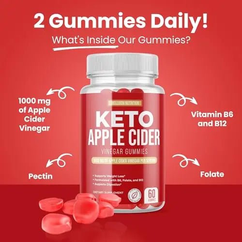 Wellvion Keto ACV Gummies for Weight Loss Support - Advanced Formula (1000mg) - TrustMedUSA