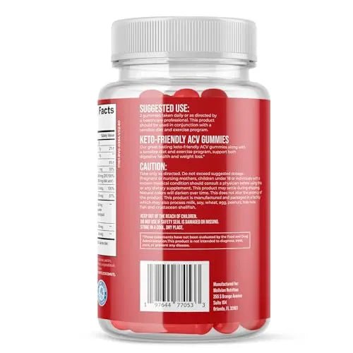 Wellvion Keto ACV Gummies for Weight Loss Support - Advanced Formula (1000mg) - TrustMedUSA
