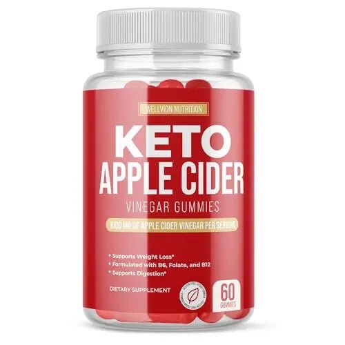 Wellvion Keto ACV Gummies for Weight Loss Support - Advanced Formula (1000mg) - TrustMedUSA