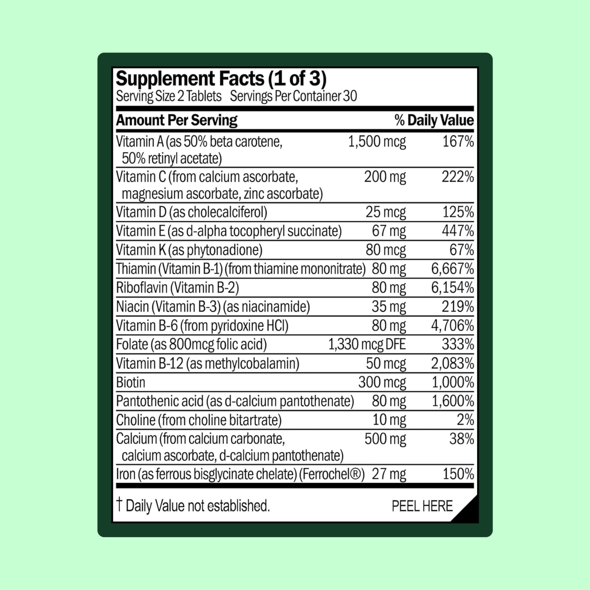 WellWithAll Women’s Multivitamin | Daily Supplement with Essential Vitamins, Minerals & Iron | Supports Immunity, Heart Health, Bone Health, Energy & Mood | Major Allergen - Free | 60 Tablets - TrustMedUSA