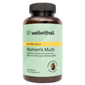 WellWithAll Women’s Multivitamin | Daily Supplement with Essential Vitamins, Minerals & Iron | Supports Immunity, Heart Health, Bone Health, Energy & Mood | Major Allergen - Free | 60 Tablets - TrustMedUSA