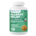 WELMATE Allergy Relief - Diphenhydramine 50 mg - 1000 Count Capsules - Antihistamine - Allergy & Cold Symptoms - Sneezing, Runny Nose, Itchy Eyes & Throat - Maple Wellness Supplements
