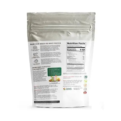 Whey Fantastic - Unflavored - 100% Natural Grass Fed Whey Protein Powder - Unique 3 - TrustMedUSA