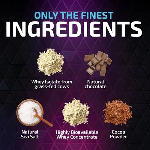 Whey Protein Powder 24g - Chocolate Ice Cream Whey Isolate Protein for Muscle Growth - TrustMedUSA