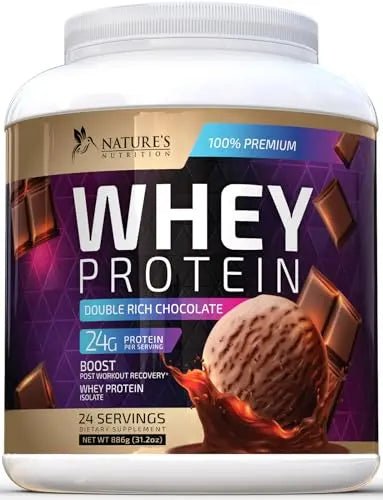 Whey Protein Powder 24g - Chocolate Ice Cream Whey Isolate Protein for Muscle Growth - TrustMedUSA