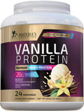 Whey Protein Powder 26g - Vanilla Ice Cream Whey Isolate Protein for Muscle Growth - TrustMedUSA