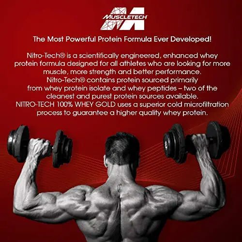 Whey Protein Powder - MuscleTech Nitro-Tech Whey Gold Protein Powder - TrustMedUSA