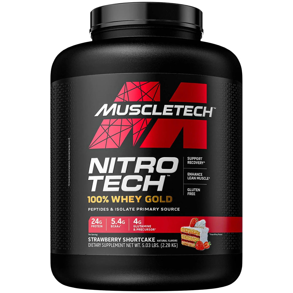 Whey Protein Powder MuscleTech Nitro-Tech Whey Gold Protein Powder Whey Protein - TrustMedUSA