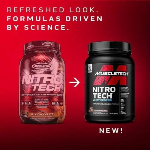 Whey Protein Powder, MuscleTech Nitro-Tech Whey Protein Isolate & Peptides, Protein - TrustMedUSA