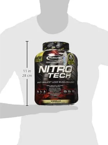 Whey Protein Powder, MuscleTech Nitro-Tech Whey Protein Isolate & Peptides, Protein - TrustMedUSA