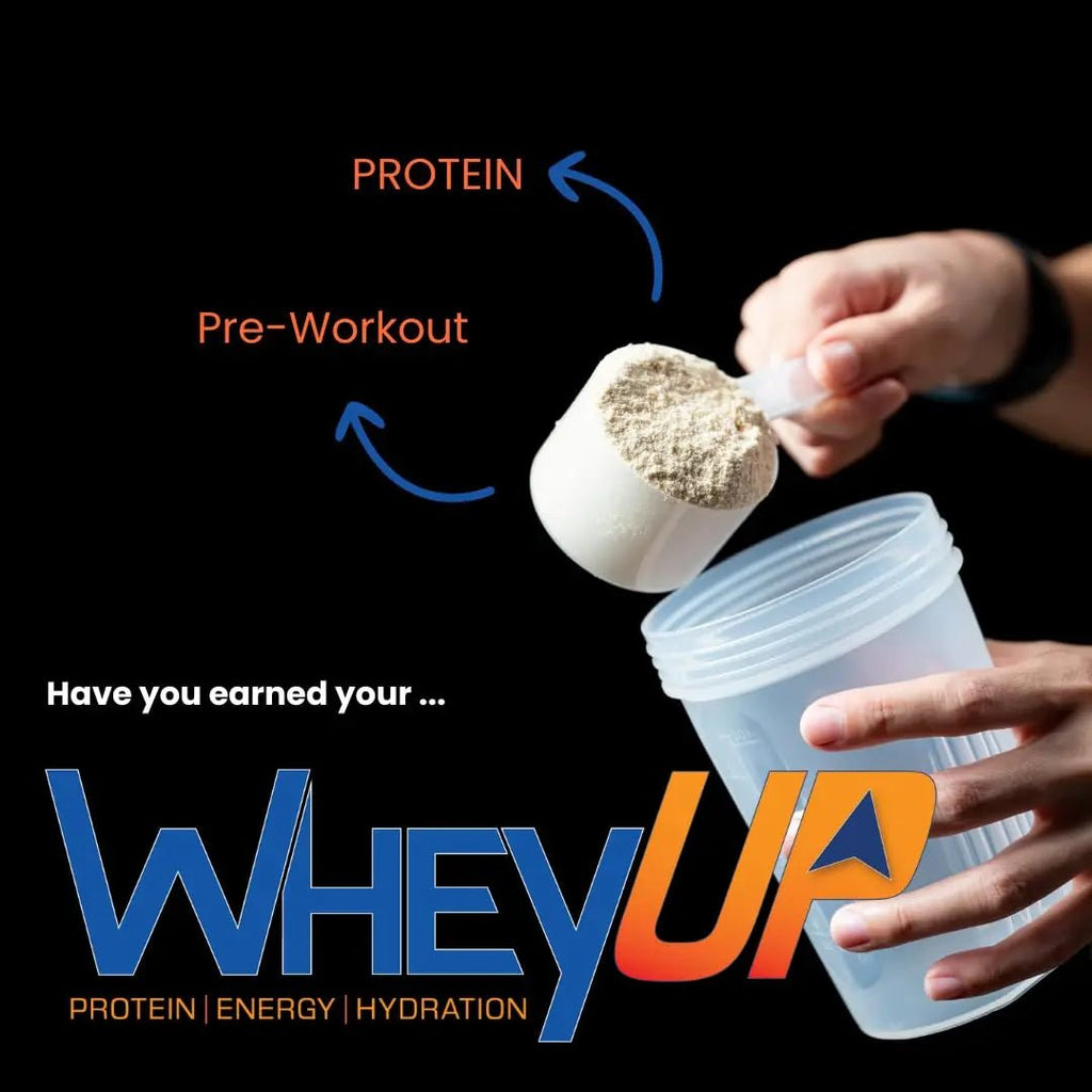 WheyUP Clear Whey Isolate Protein Powder, Blue Raspberry - 150mg Caffeine - 20 Servings - TrustMedUSA