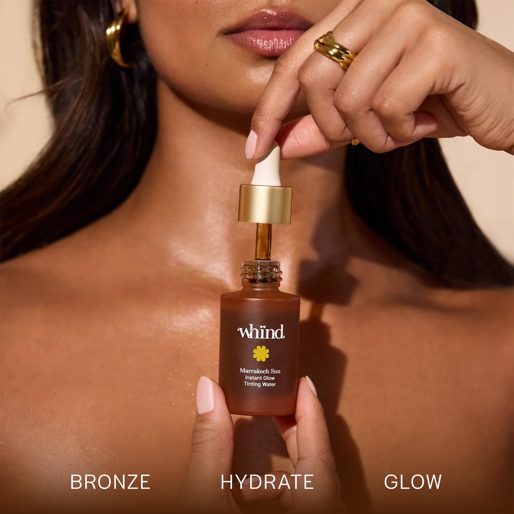 WHIND Marrakech Sun Tinting Water – Lightweight Self-Tanning Drops with Hyaluronic Acid & Glycerin for a Buildable Natural Glow – 30ml - TrustMedUSA