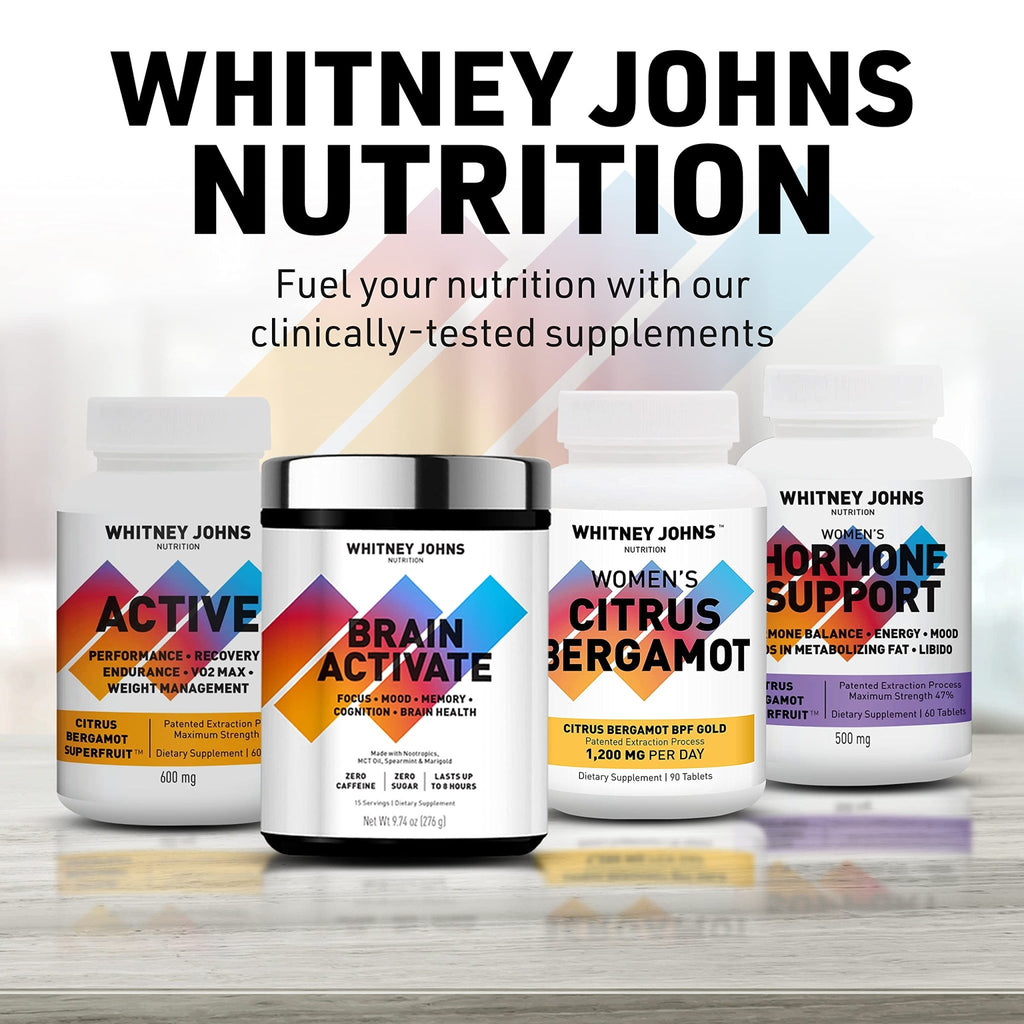 Whitney Johns Citrus Bergamot for Women, Clinically Tested Bergamot Supplement Specifically Formulated for Womens Health and Wellness, Antioxidant, 1200mg, 90 Tablets - TrustMedUSA