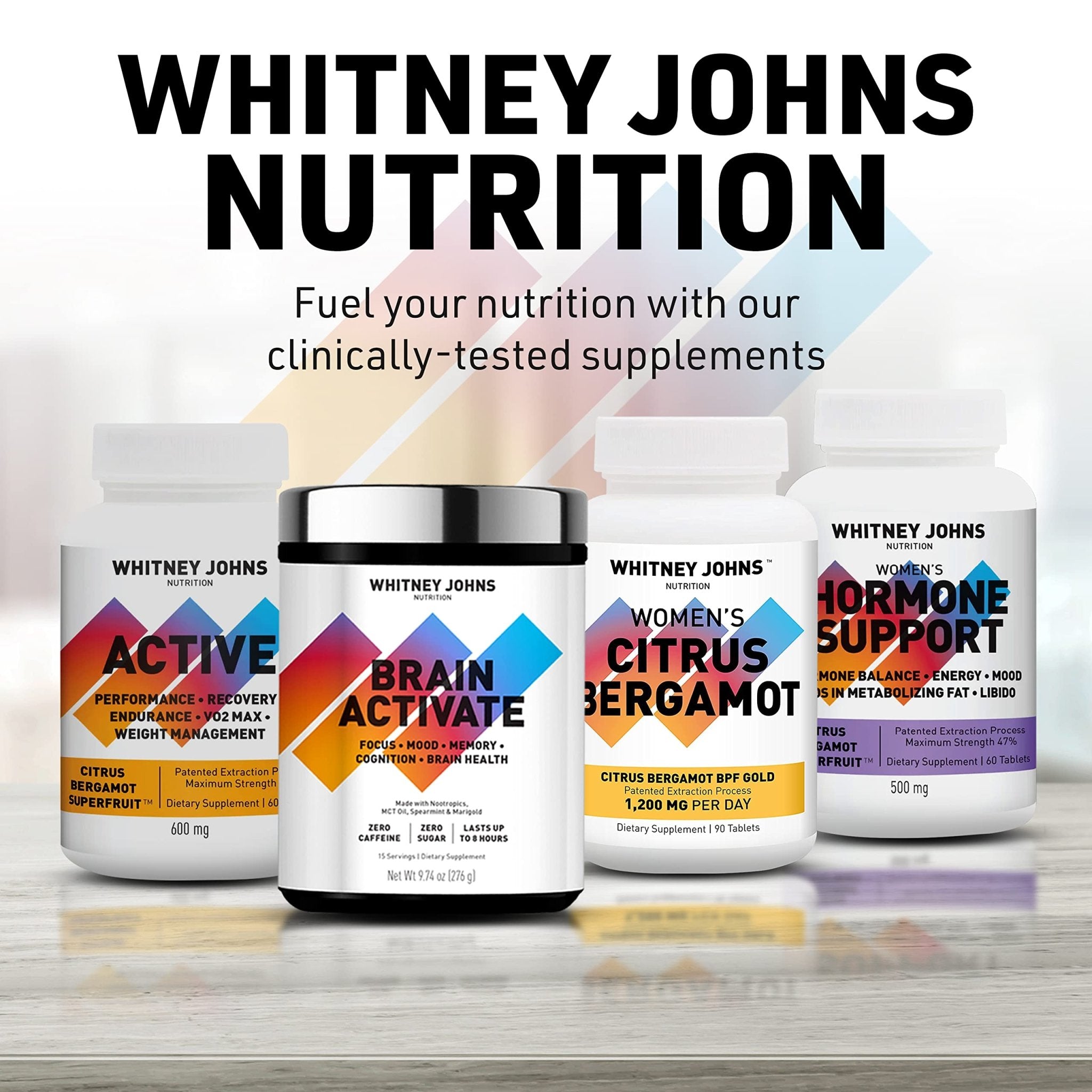 Whitney Johns Citrus Bergamot for Women, Clinically Tested Bergamot Supplement Specifically Formulated for Womens Health and Wellness, Antioxidant, 1200mg, 90 Tablets - TrustMedUSA