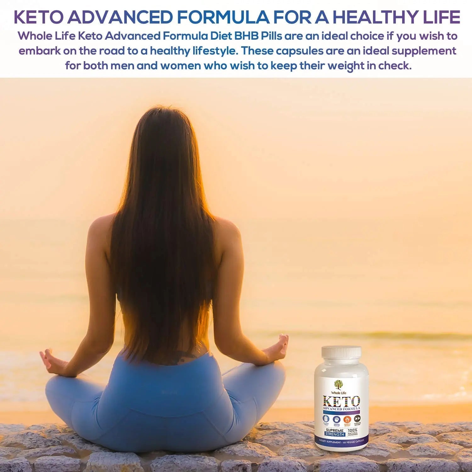 WHOLE LIFE Keto Advanced Formula Diet BHB Pills - Ketogenic All Natural, Support - TrustMedUSA