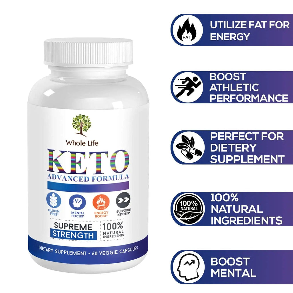 WHOLE LIFE Keto Advanced Formula Diet BHB Pills - Ketogenic All Natural, Support - TrustMedUSA