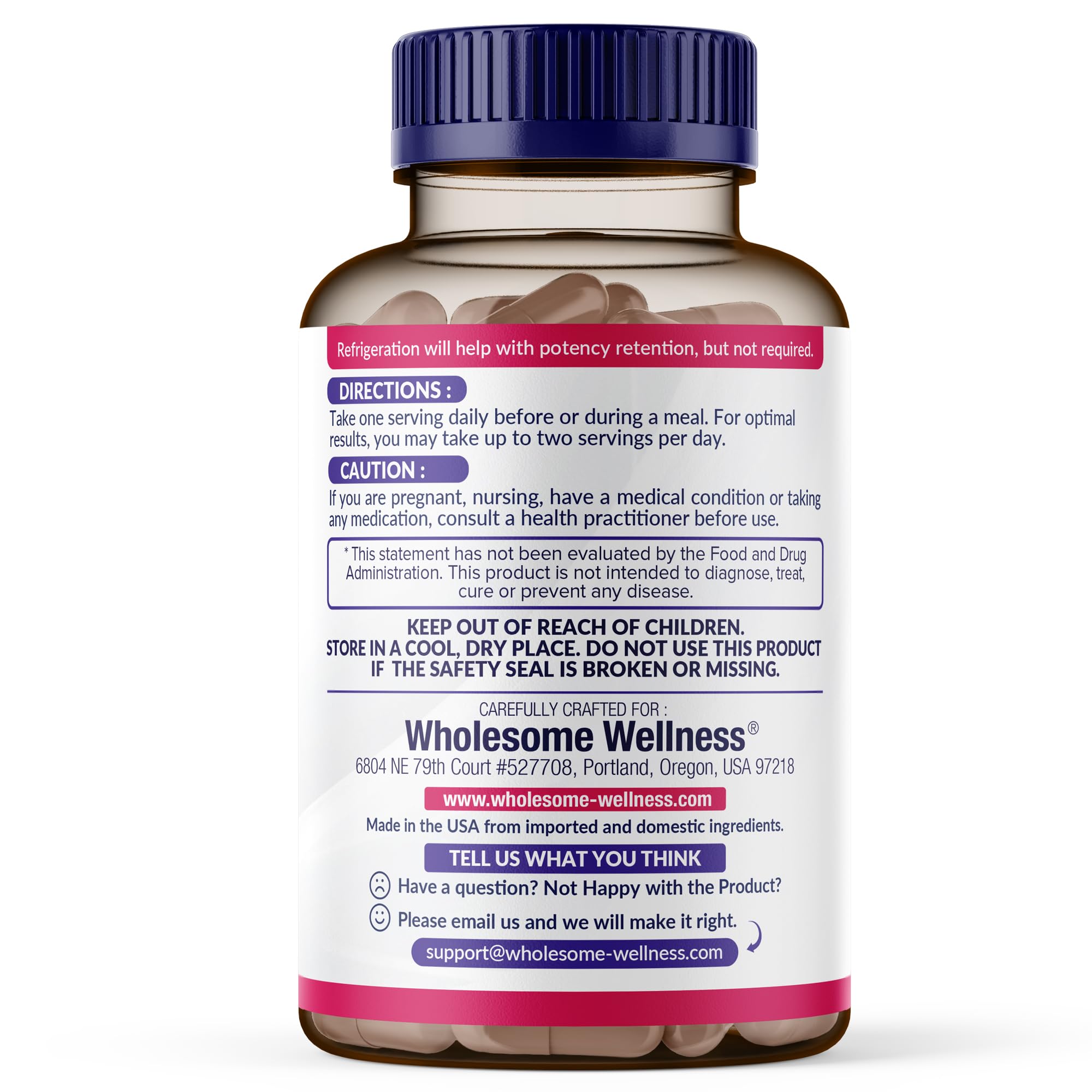 Wholesome Wellness Dr. Formulated Raw Probiotics for Women 100 Billion CFUs Capsules with Prebiotics, Digestive Enzymes, Approved for Adults, Shelf Stable Supplement - Maple Wellness Supplements