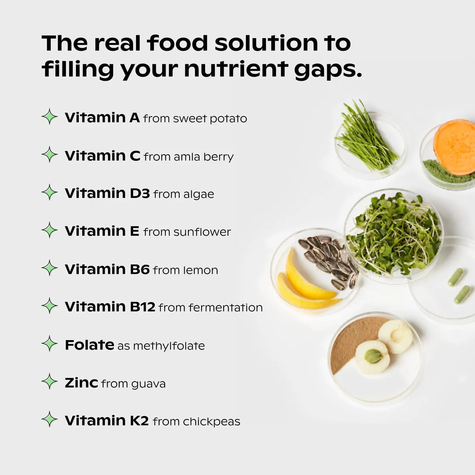 wholier Supergreens Multi, Daily Greens, Vegan Multivitamin for Women + Men, Whole Food Vitamins + Minerals, Prebiotics for Gut Health, Adaptogens (60 Vegan Capsules) Glass Bottle - TrustMedUSA