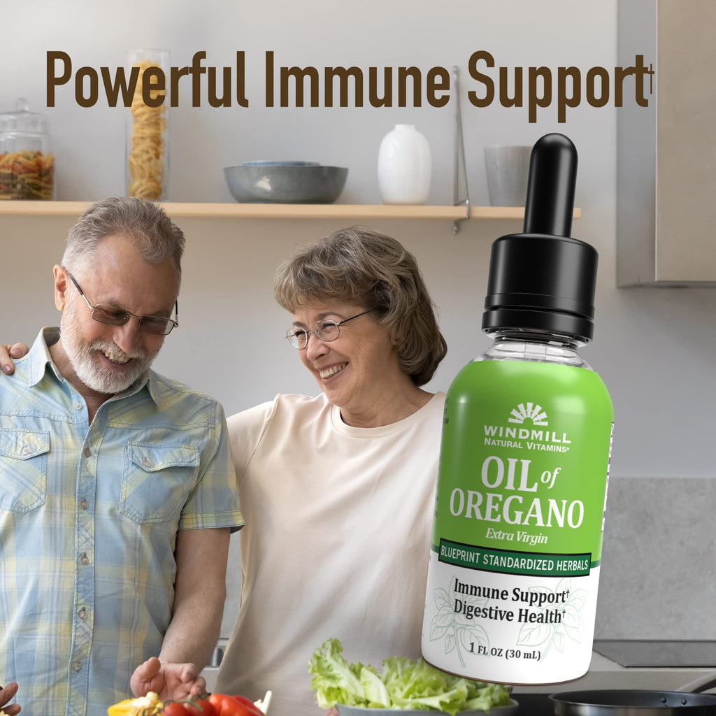 Windmill Natural Vitamins Oil of Oregano, Herbal Blend for Immune Support, Supports Digestive Health, 1 fl oz, 448 Servings - TrustMedUSA