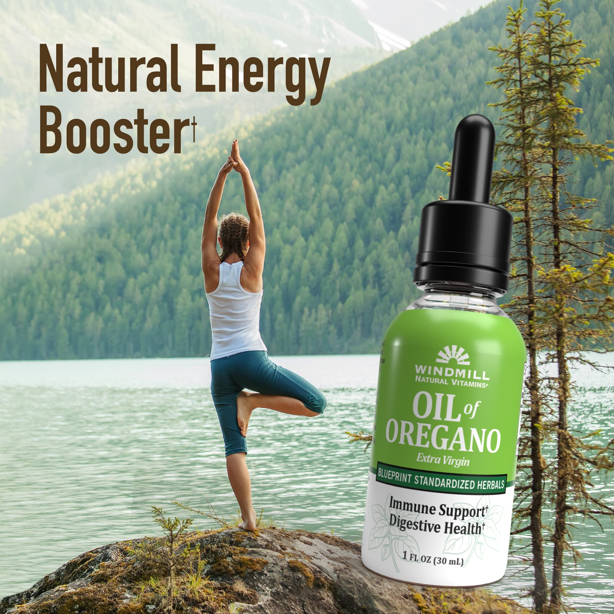 Windmill Natural Vitamins Oil of Oregano, Herbal Blend for Immune Support, Supports Digestive Health, 1 fl oz, 448 Servings - TrustMedUSA