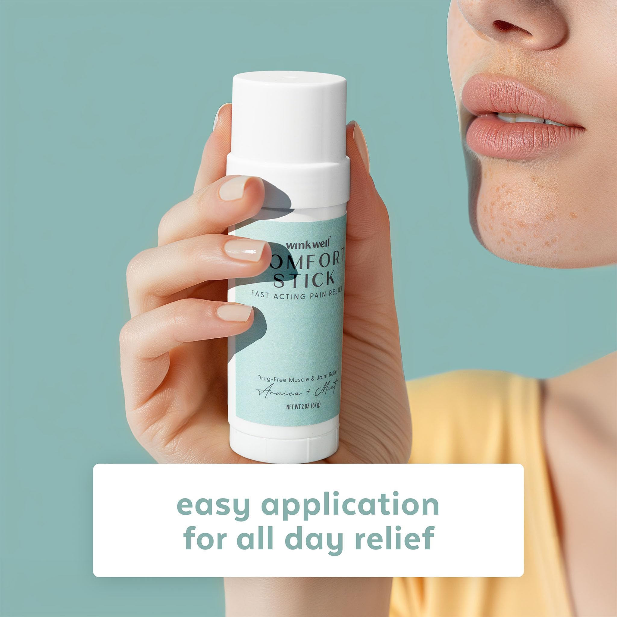 Wink Well Comfort Stick | Extra Strength Natural Muscle Relief | No-Mess roll on Stick | Joint Relief - TrustMedUSA
