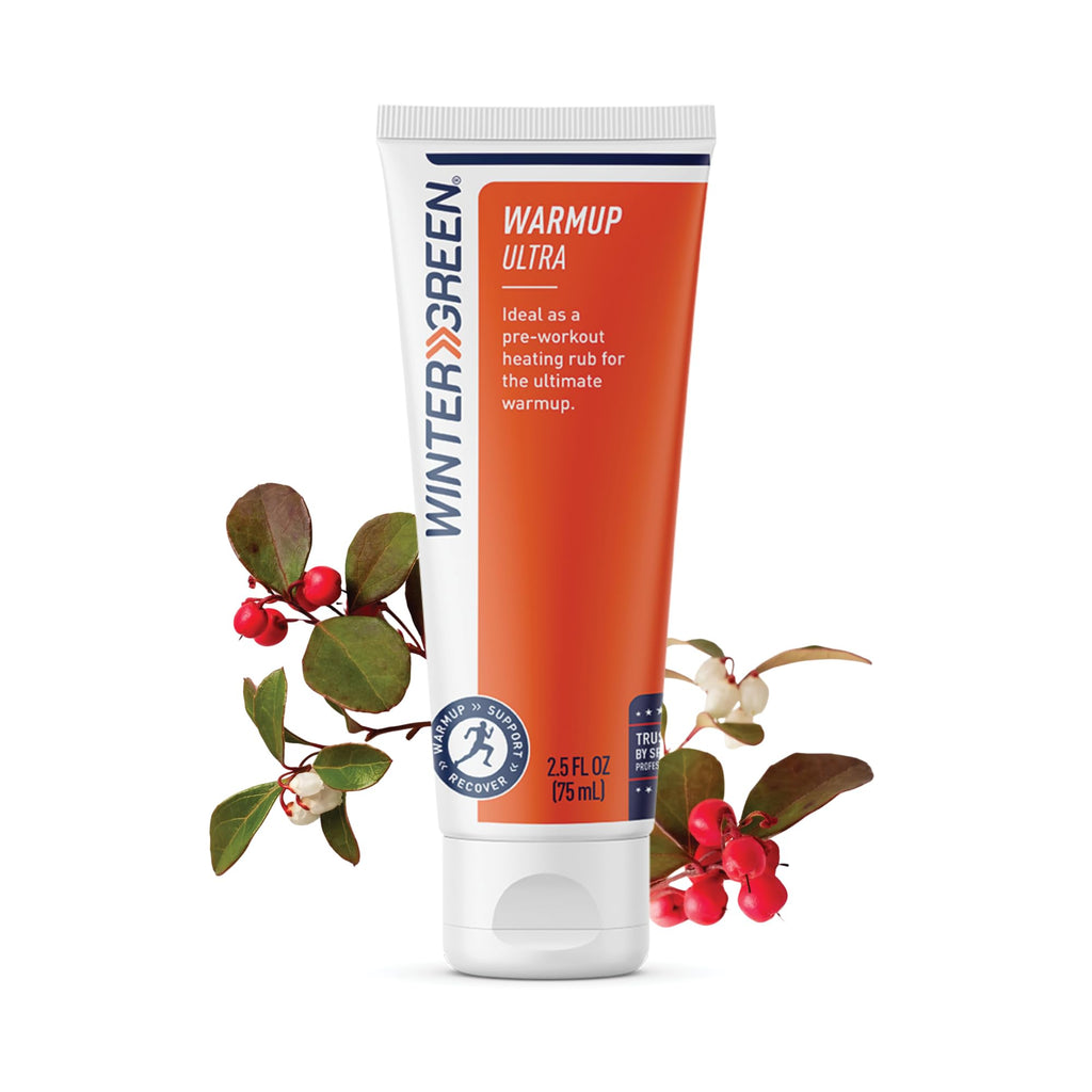Wintergreen Muscle Warmup Lotion, 2.5 oz – Pre-Workout Heating Rub with Menthol and Capsicum, Heats and Relaxes Before Training, Body Gel for Athletes - TrustMedUSA