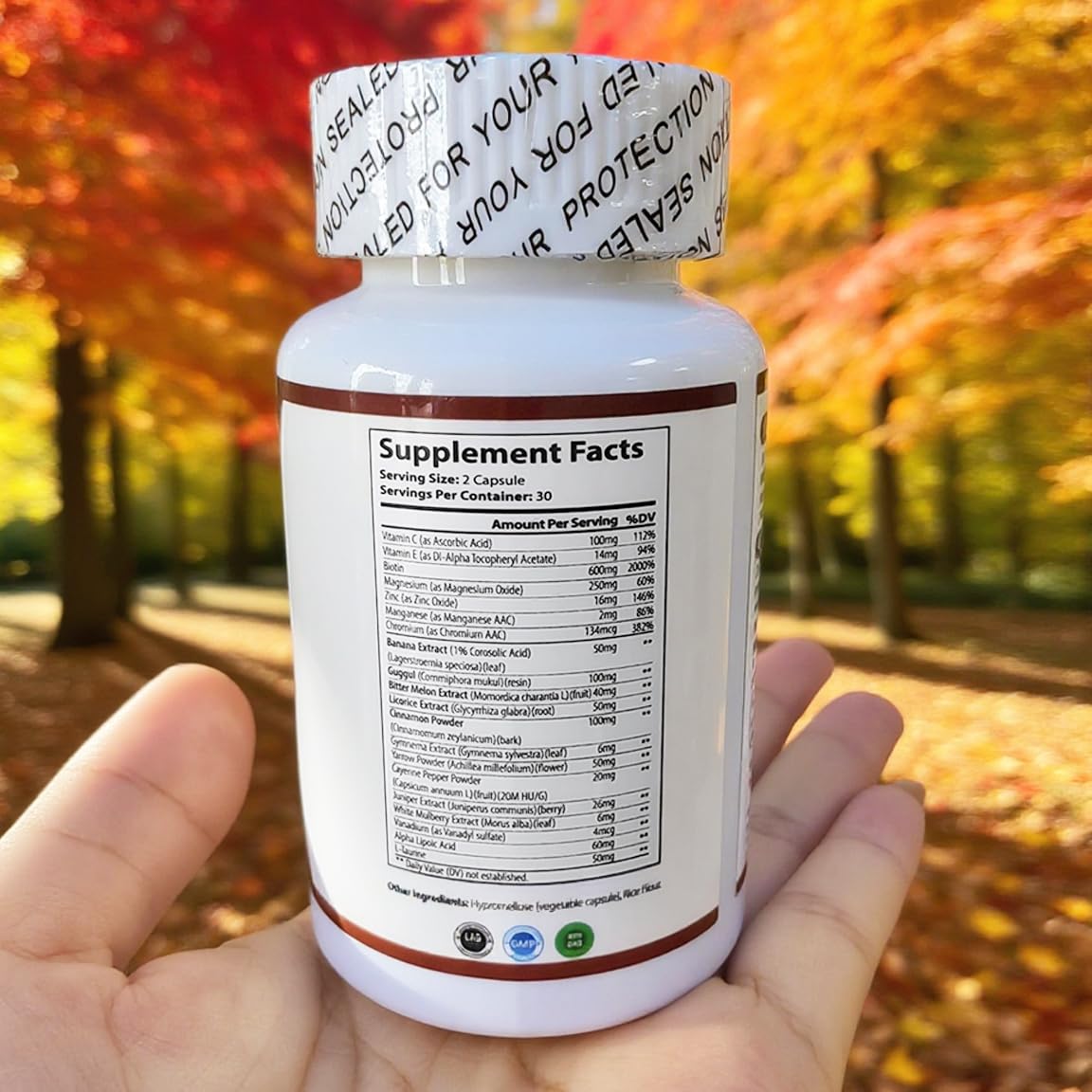 WINYEL Blood Sugar Complex Supplement - with Cinnamon, Bitter Melon, Chromium, Mulberry, Alpha Lipoic Acid, 60 Capsules - TrustMedUSA