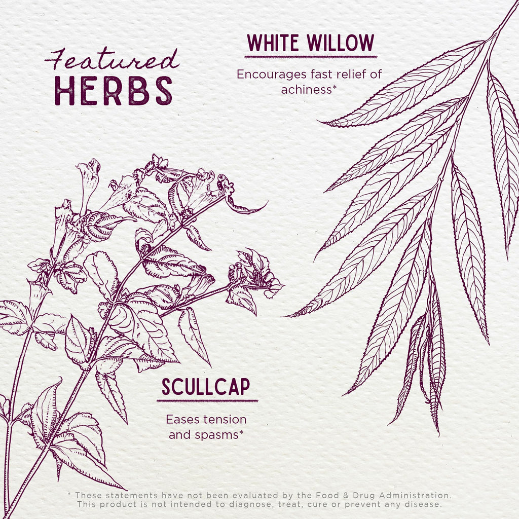 WishGarden Herbs Cranial Comfort - Plant-Based Herbal Supplement with White Willow Bark Extract, Lavender & Scullcap Supports Release of Head, Neck & Shoulders Tension, Stress & Muscle Tension, 4oz - TrustMedUSA