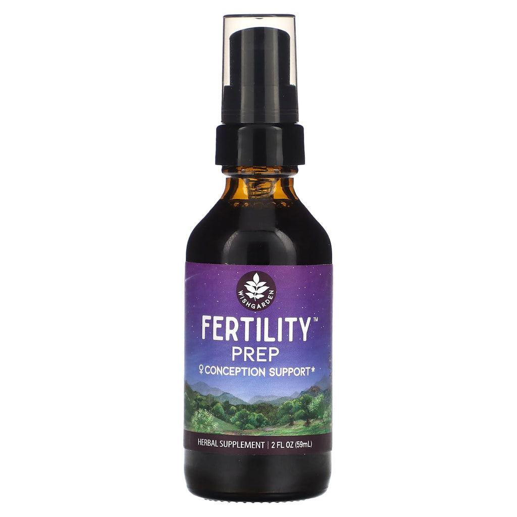 WishGarden Herbs Fertility Prep - All-Natural Fertility Herbal Supplement with Vitex, Red Maca & Raspberry Leaf, Supports Healthy Hormone Balance for Women, Optimal Uterine Health & Conception, 2oz - TrustMedUSA