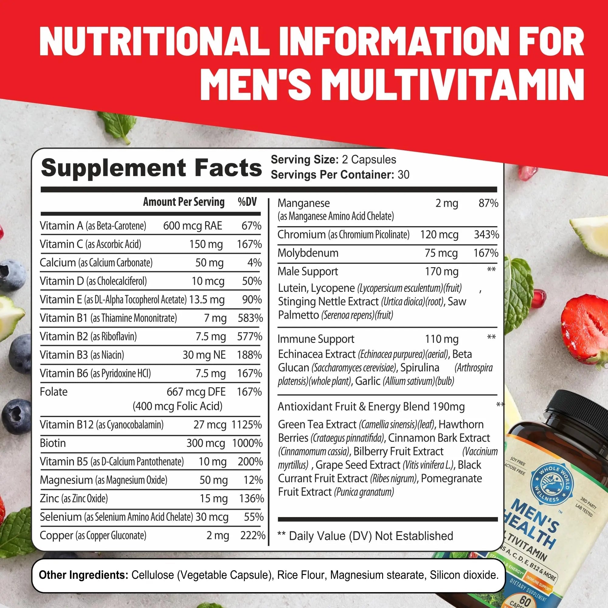 Womens Daily Multivitamins & Mens Daily Multivitamins Bundle (One Bottle Each) - Supports Holistic Wellness, Including Energy & Focus. Multivitamin & Multimineral Blend. Made in The USA. - TrustMedUSA