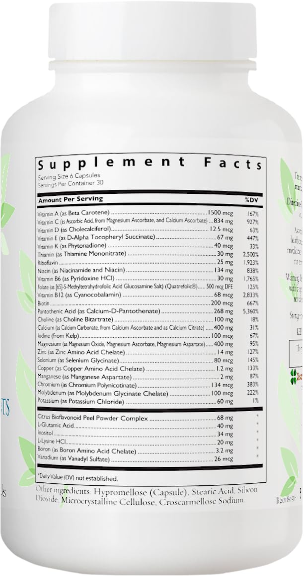 Women's Health Network Essential Nutrients – Daily Multivitamin for Energy, Healthy Aging & Immune Support, Folate as Quatrefolic®, a Patented Natural Form of 5-MTHF - TrustMedUSA
