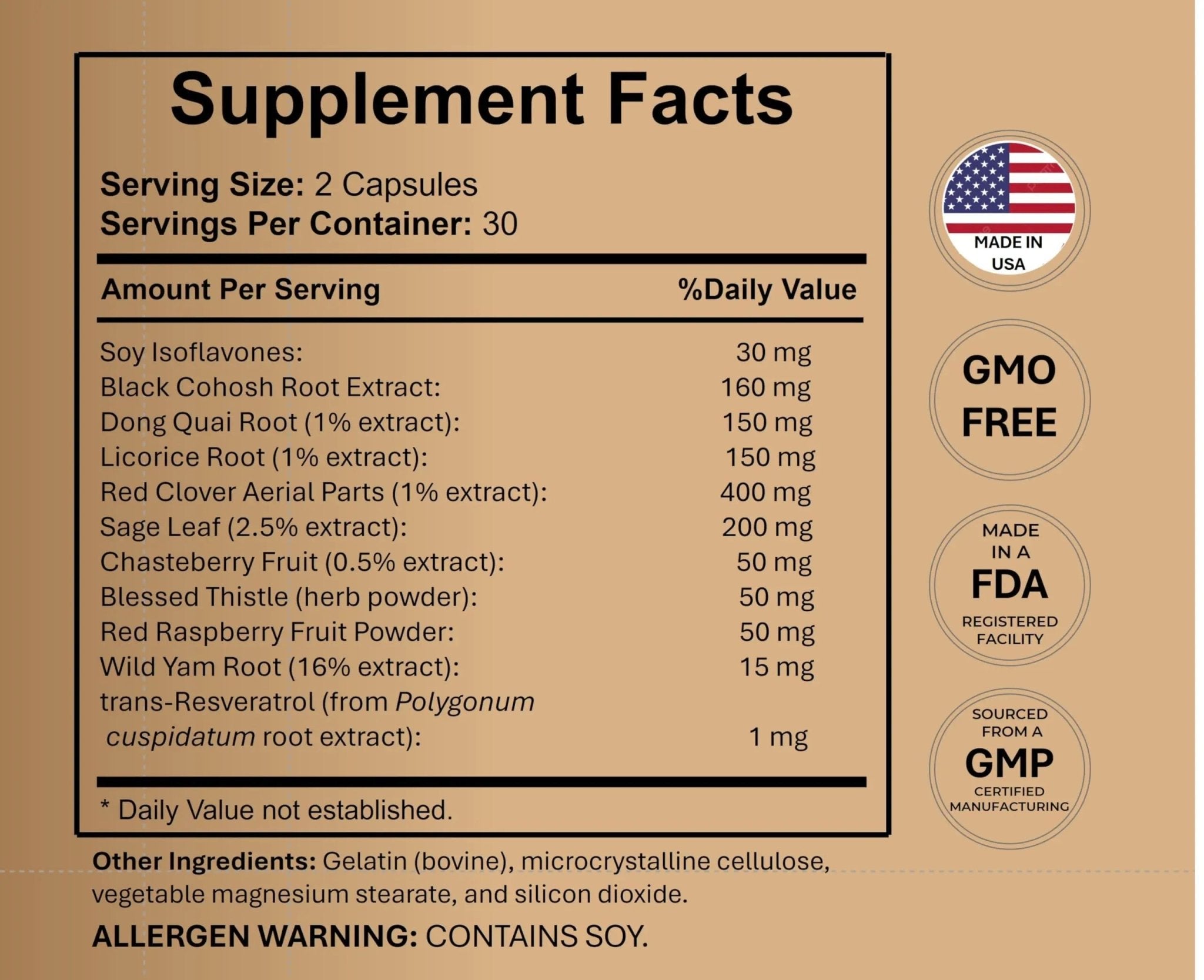 Women’s Hormonal Balance Supplement – Menopause & PMS Support – Mood, Energy & Cycle Regulation – Botanical Formula – 60 Capsules - TrustMedUSA
