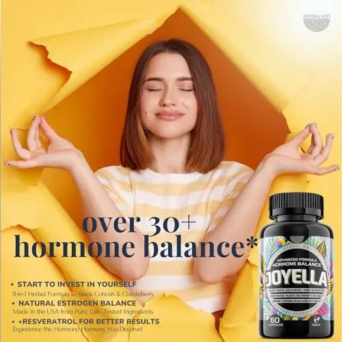 Womens Hormone Balance Supplement for Mood Swings, Hot Flashes Menopause Relief - TrustMedUSA