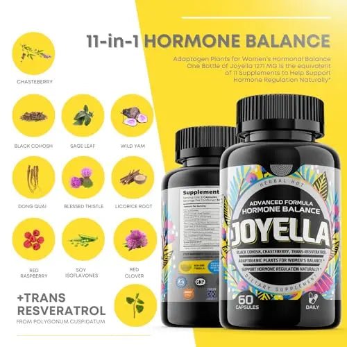 Womens Hormone Balance Supplement for Mood Swings, Hot Flashes Menopause Relief - TrustMedUSA