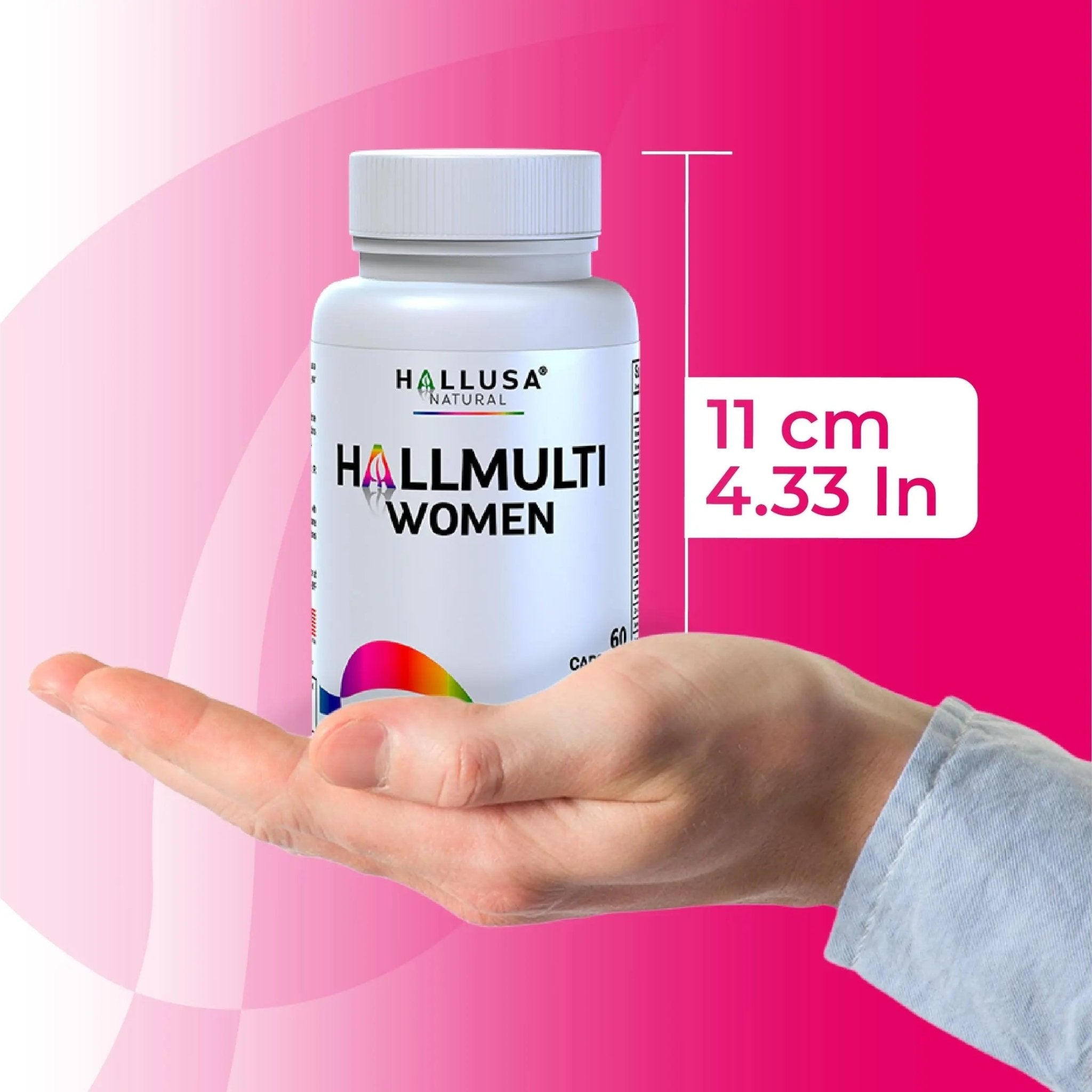Women’s Multivitamin 18+ Vitamins & Minerals | Biotin, Folic Acid, Zinc, Calcium, Magnesium & Vitamin D | Hair, Skin & Nails Support, Energy - TrustMedUSA